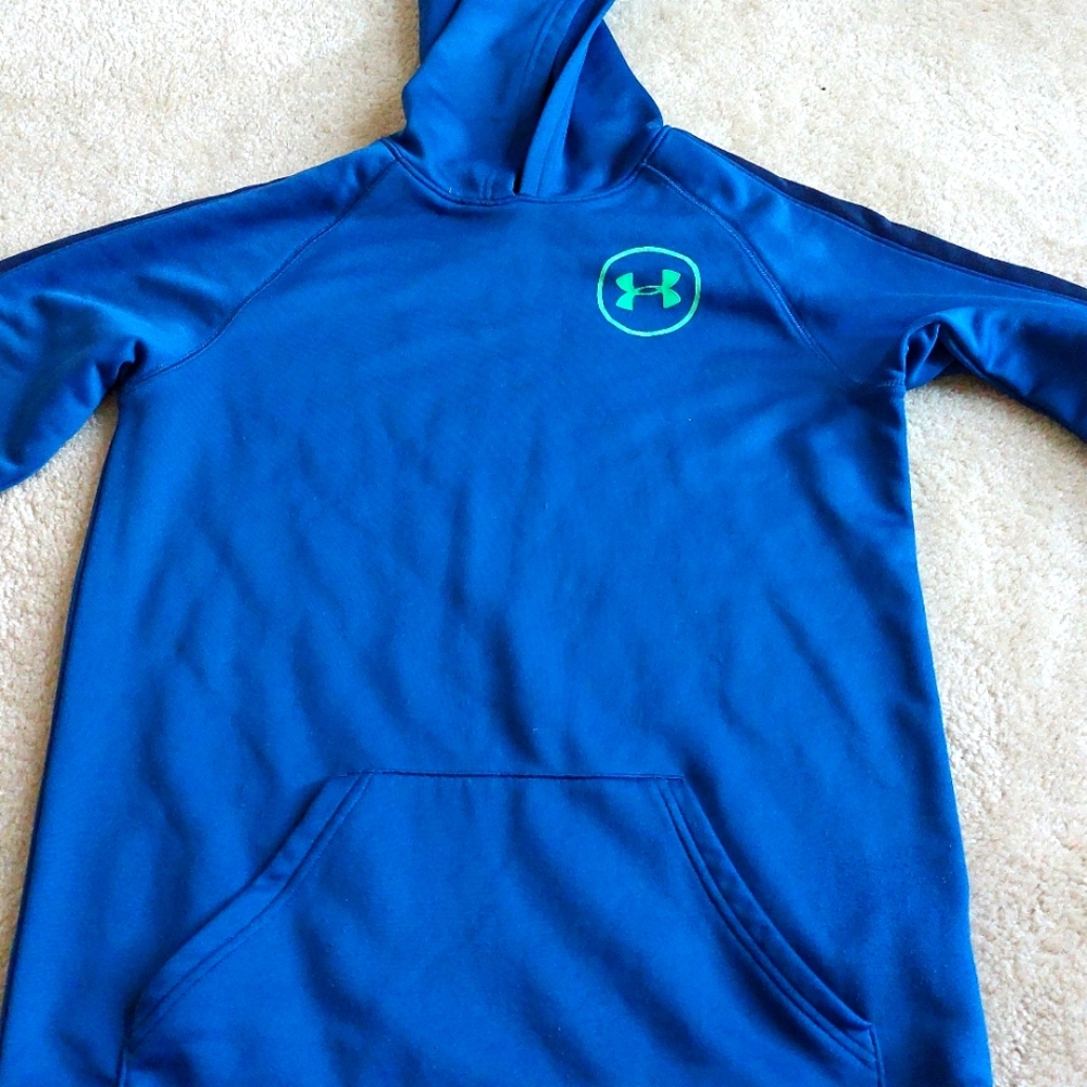 UNDER ARMOUR SWEATSHIRT HOODED WITH POCKET SIZE YOUTH L